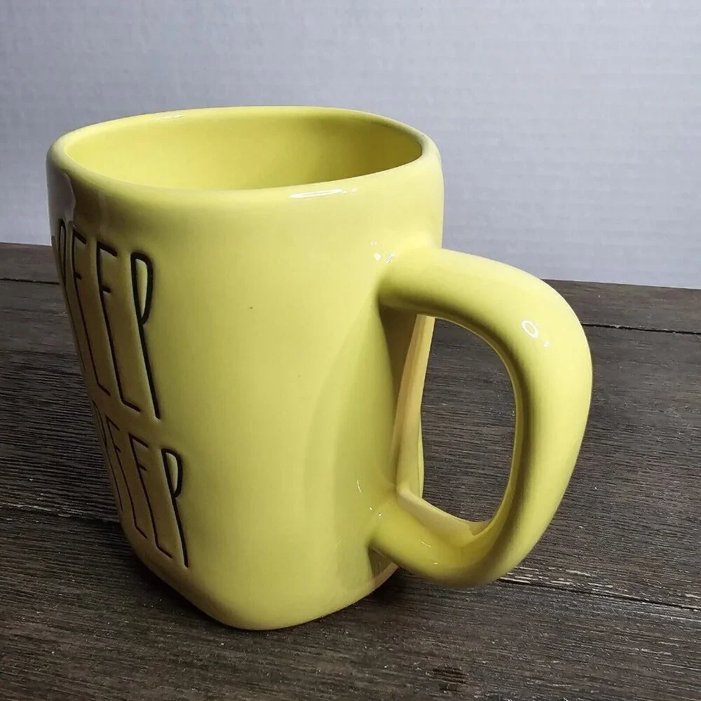 NWT Rae Dunn Artisan Peep Peep Yellow Easter Mug 2021 Farmhouse